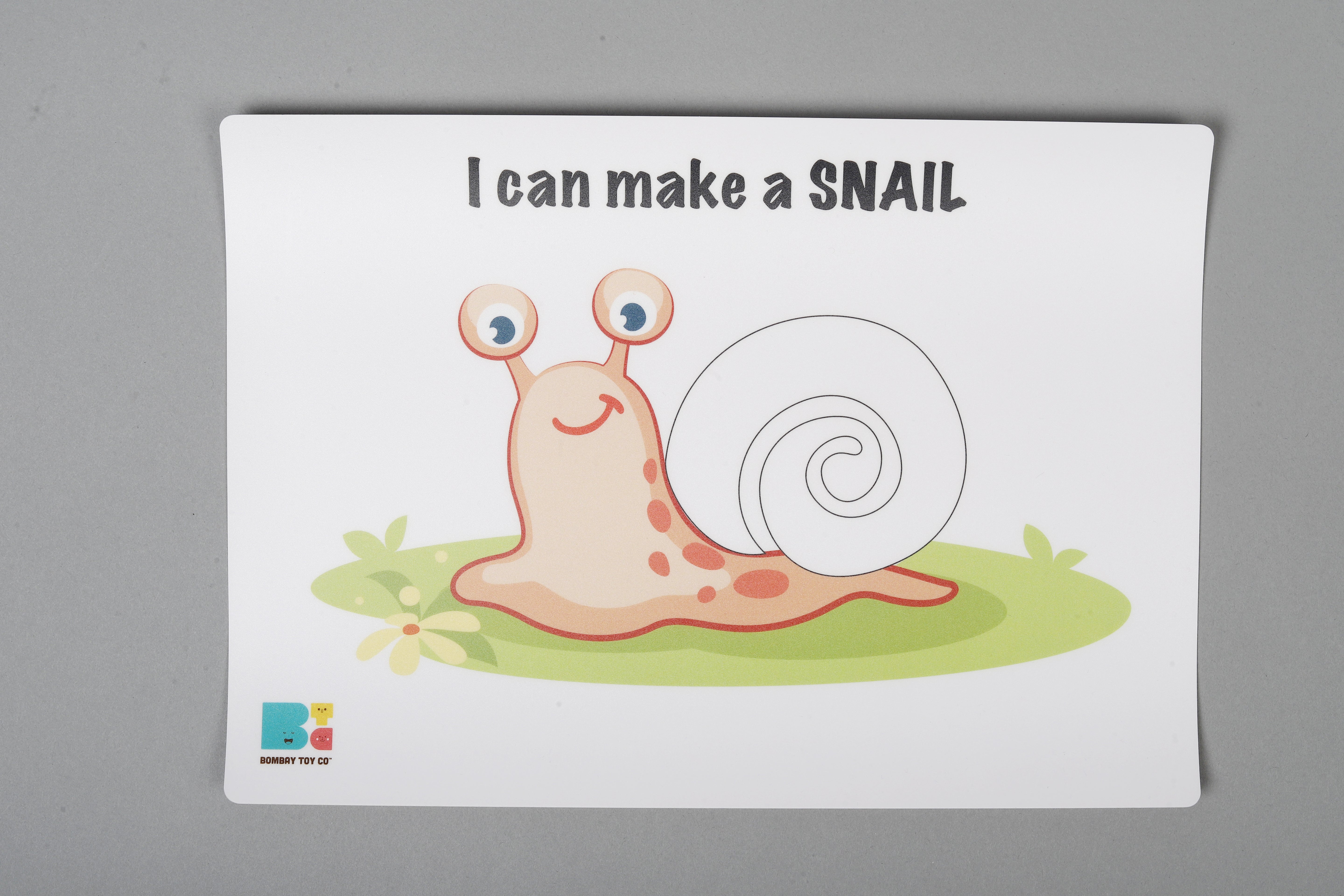 Play Dough Mat | I can make a Snail
