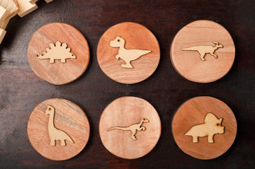 Play Dough Wooden Stamps | Dino Park