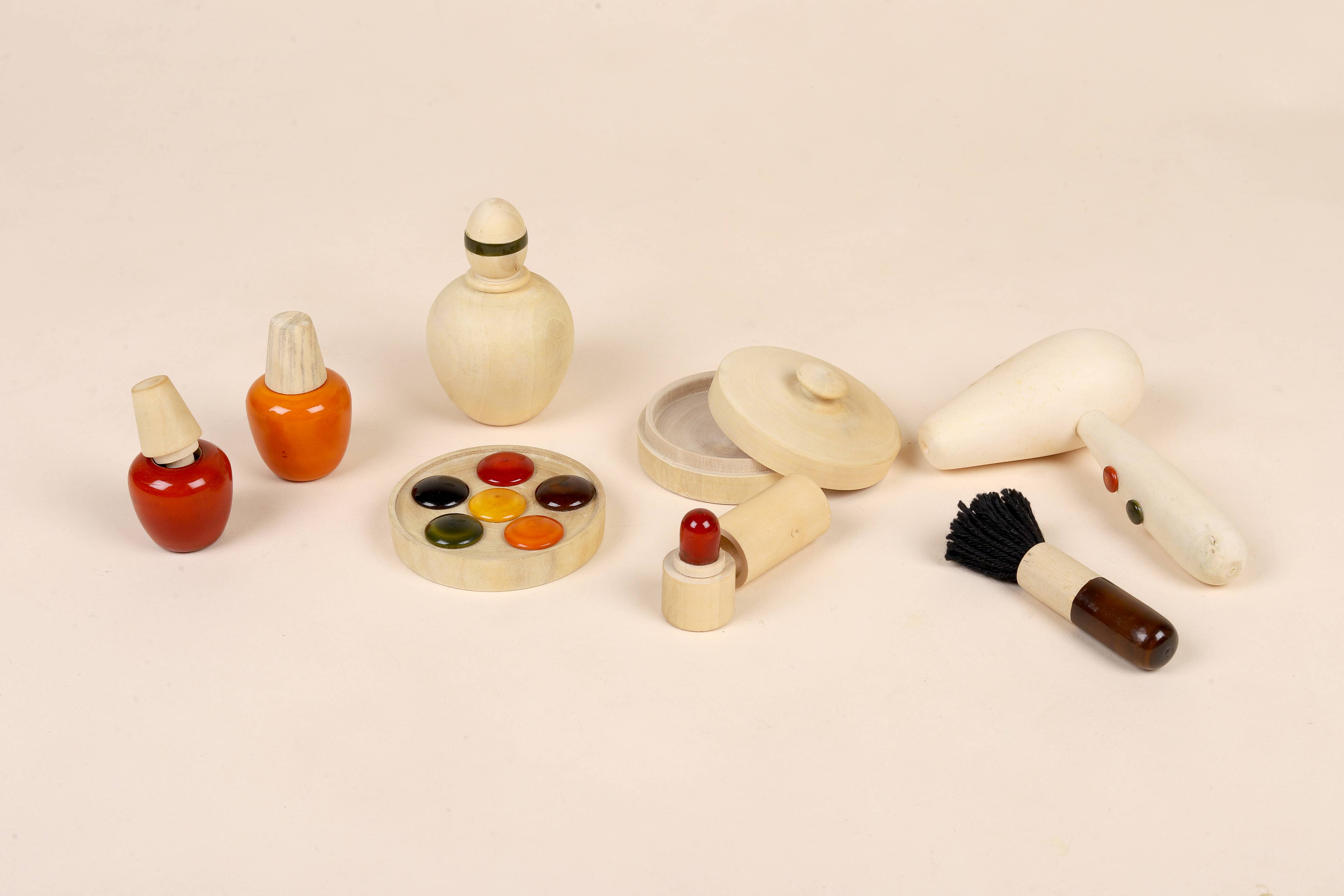 Wooden Makeup Play Set – Pretend Play Kit for Kids