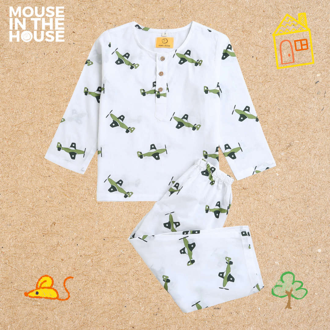 Fighter Plane- Unisex Nightwear