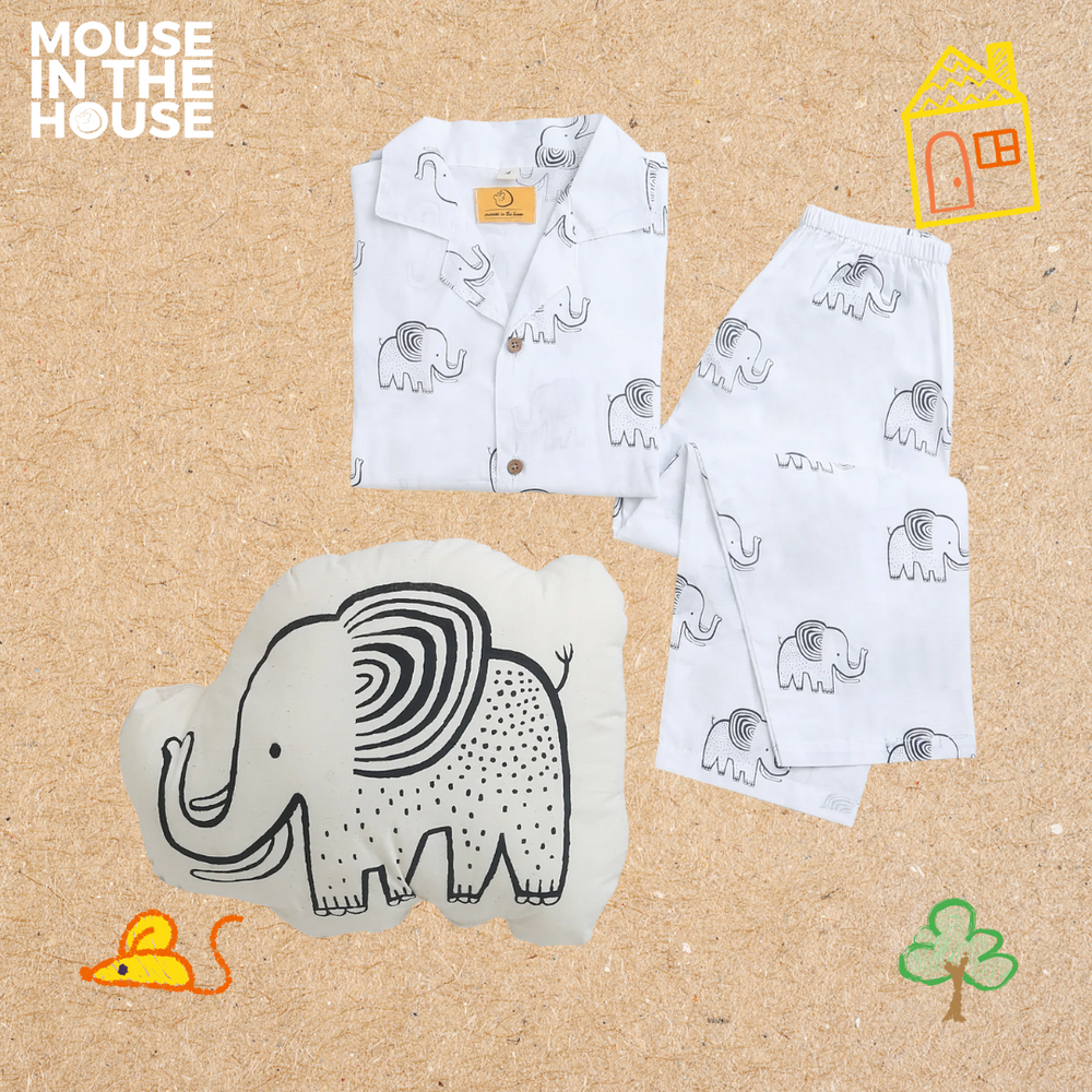 A Stomping Elephant- Unisex Nightdress thumbnail 3