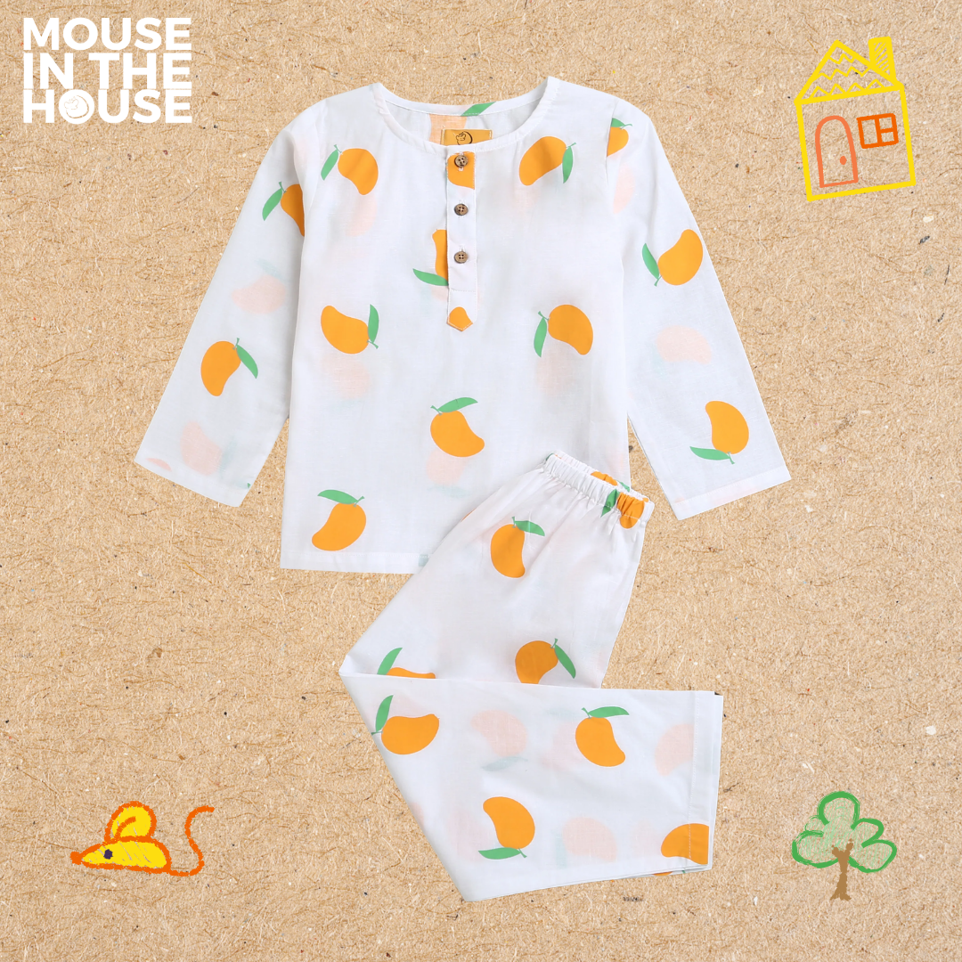 A Juicy Mango- Unisex Nightdress (White)