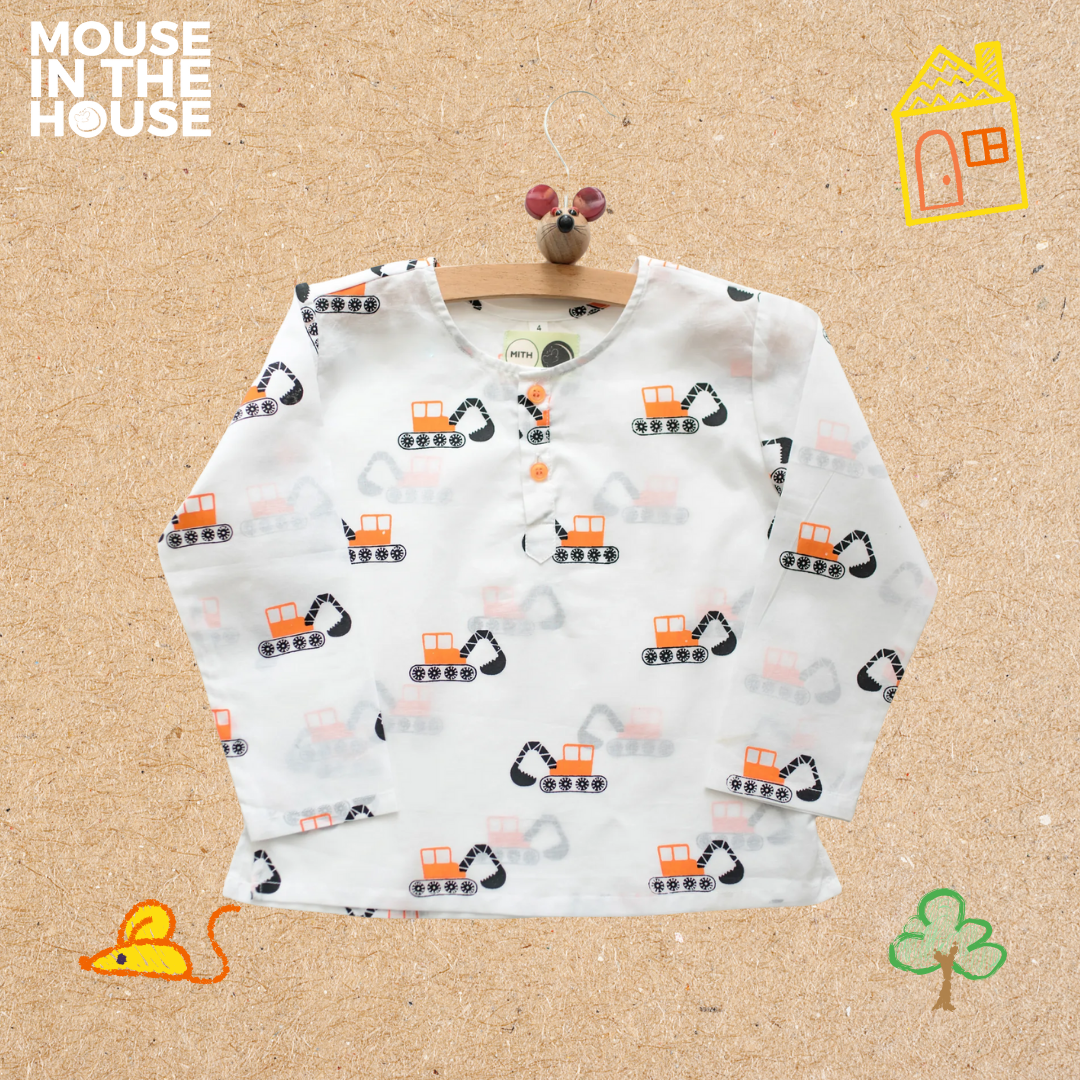 Mighty Bulldozer- Unisex Nightdress