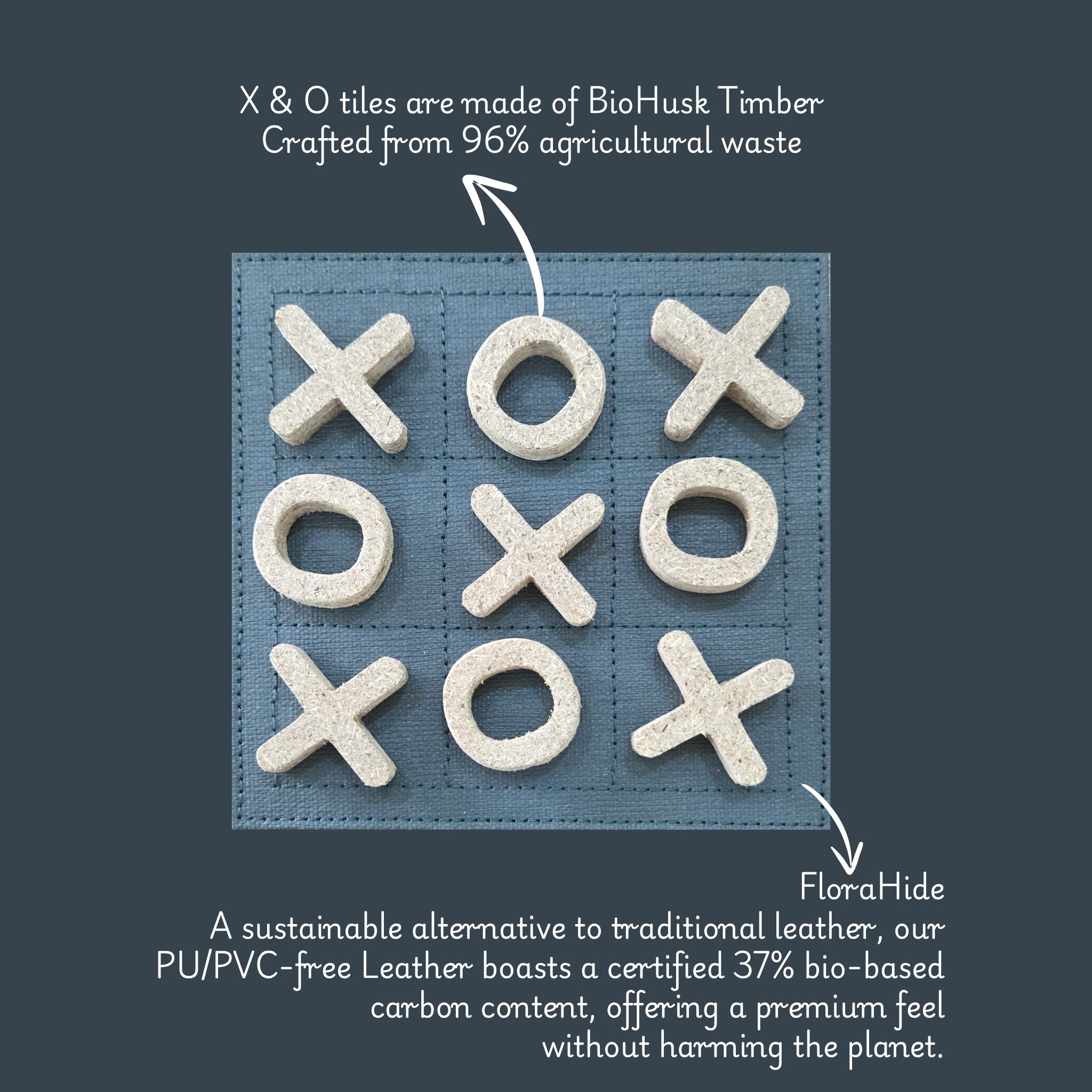Tic Tac Toe Game – Crafted from Biohusk Timber (PRE ORDER)