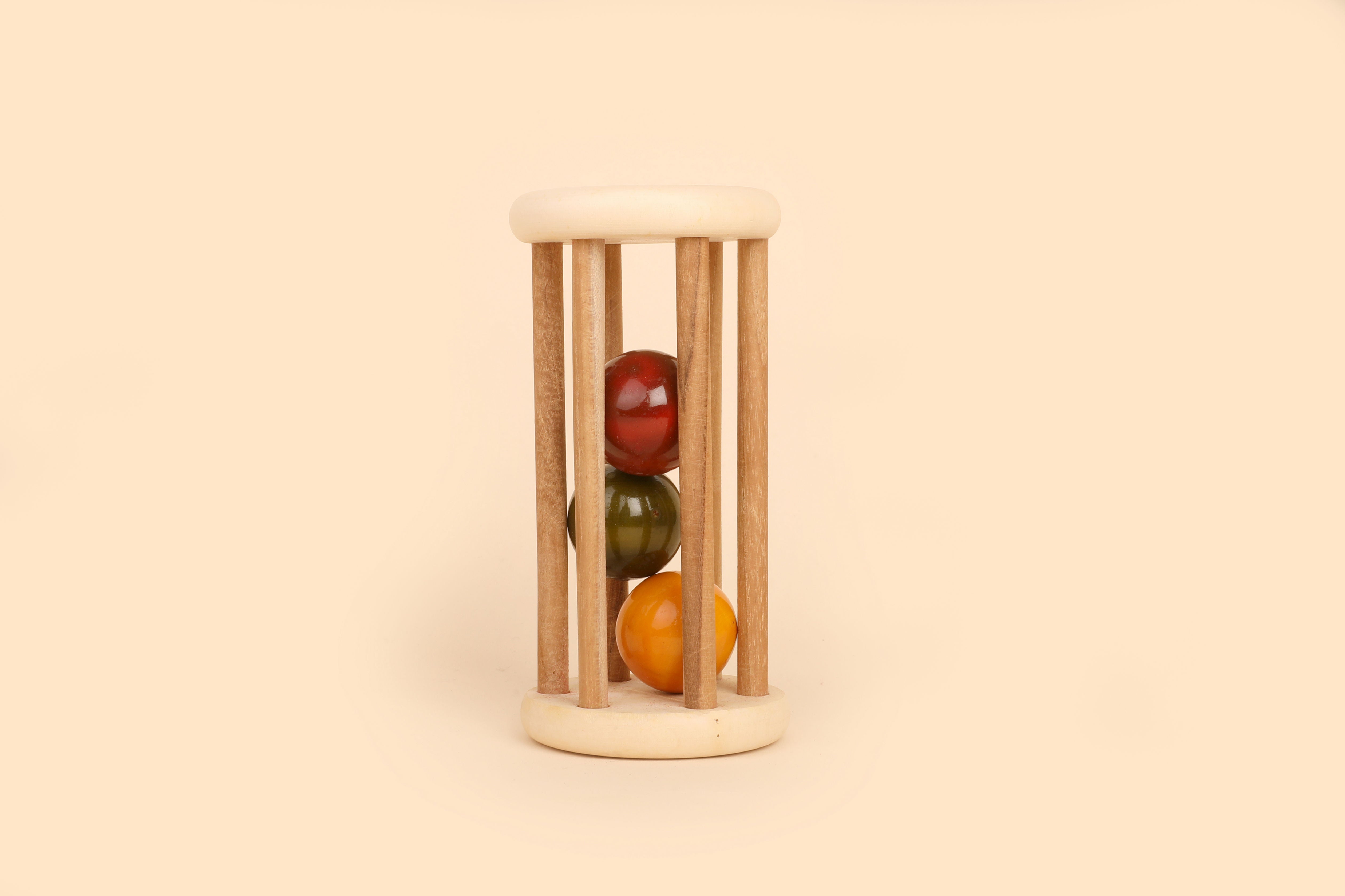 Wooden Rolling Rattle