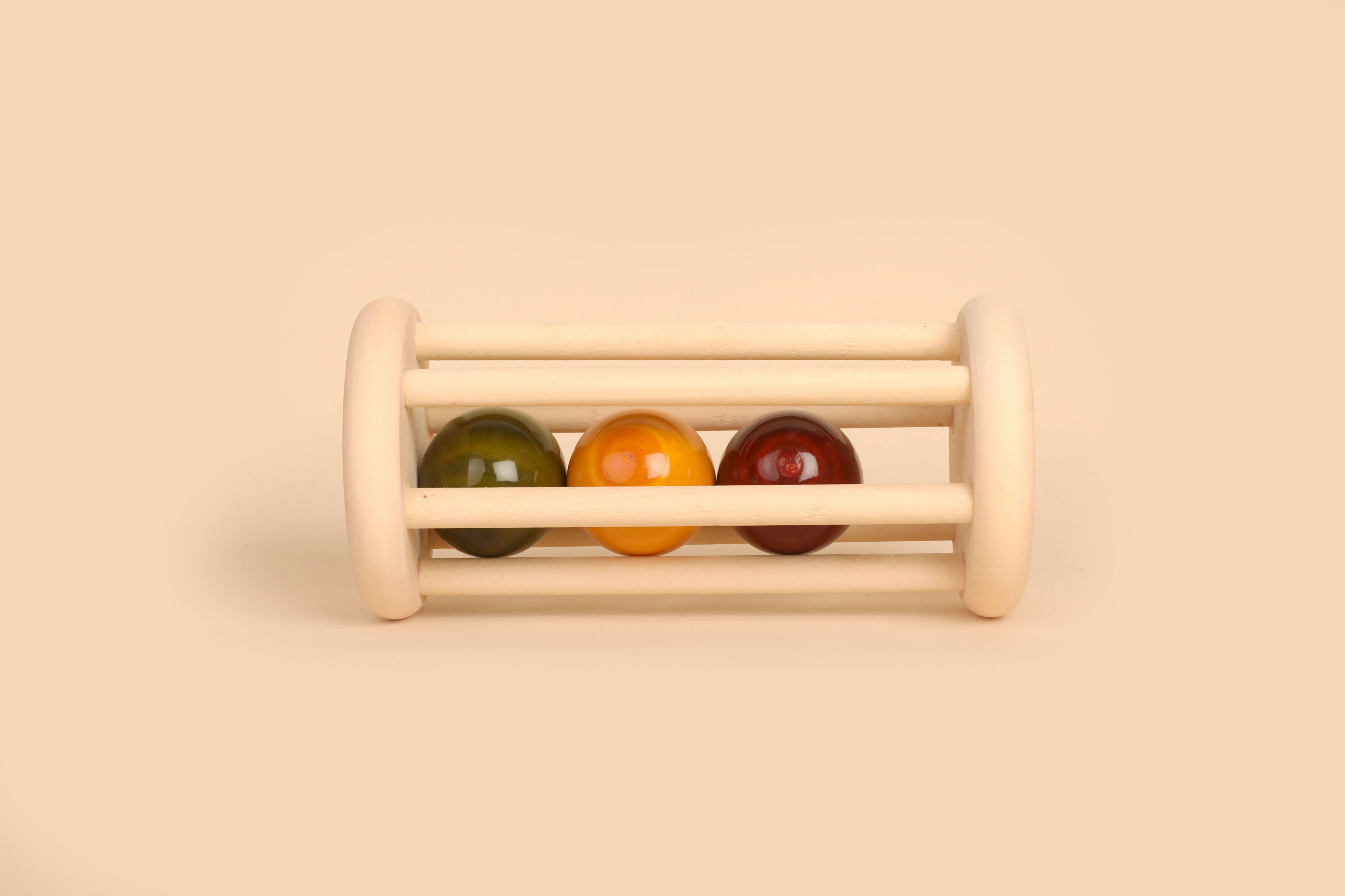 Wooden Rolling Rattle