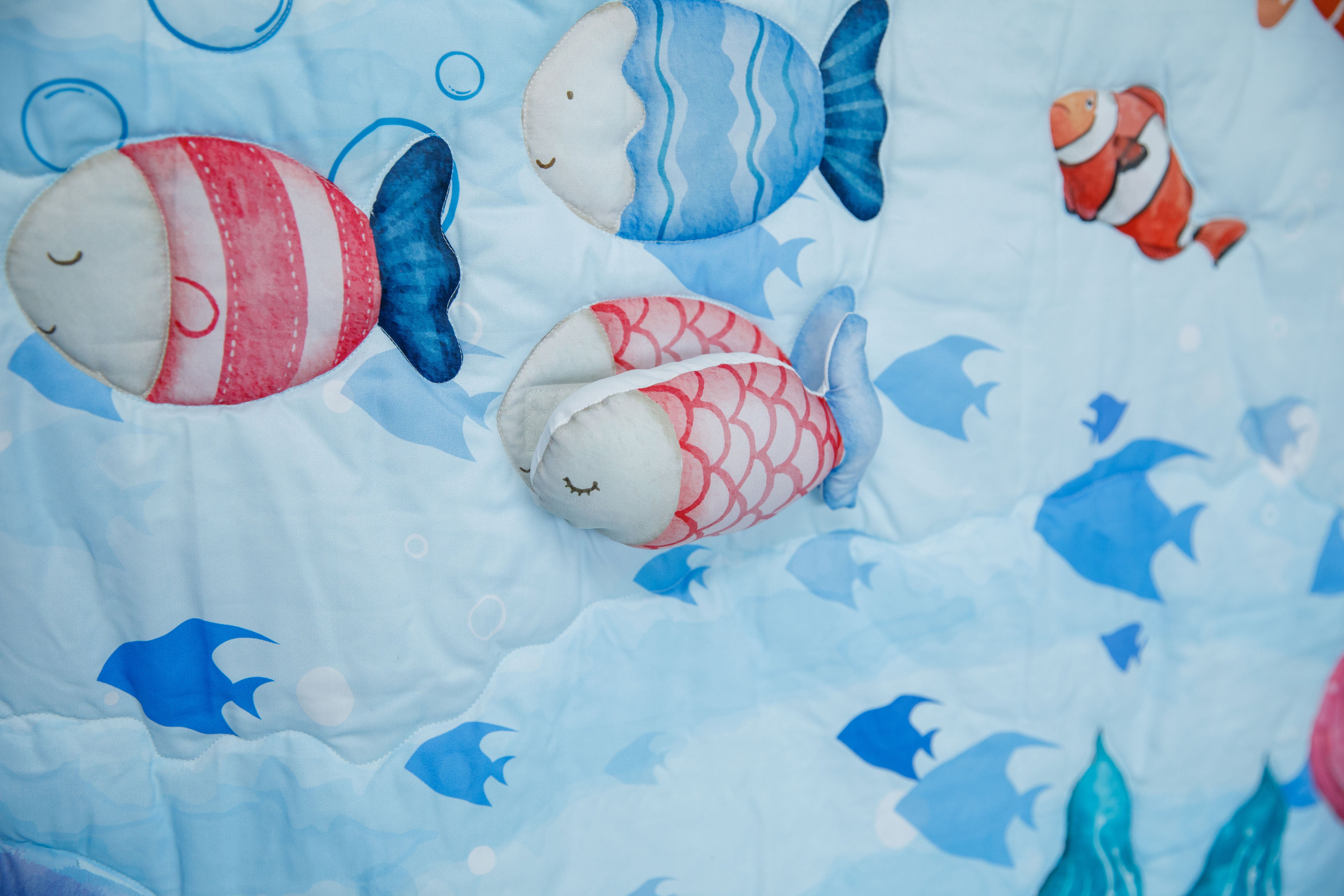 PRE ORDER | Sensory Play Mat with Ocean & Mermaid Theme - 52x72 Inches