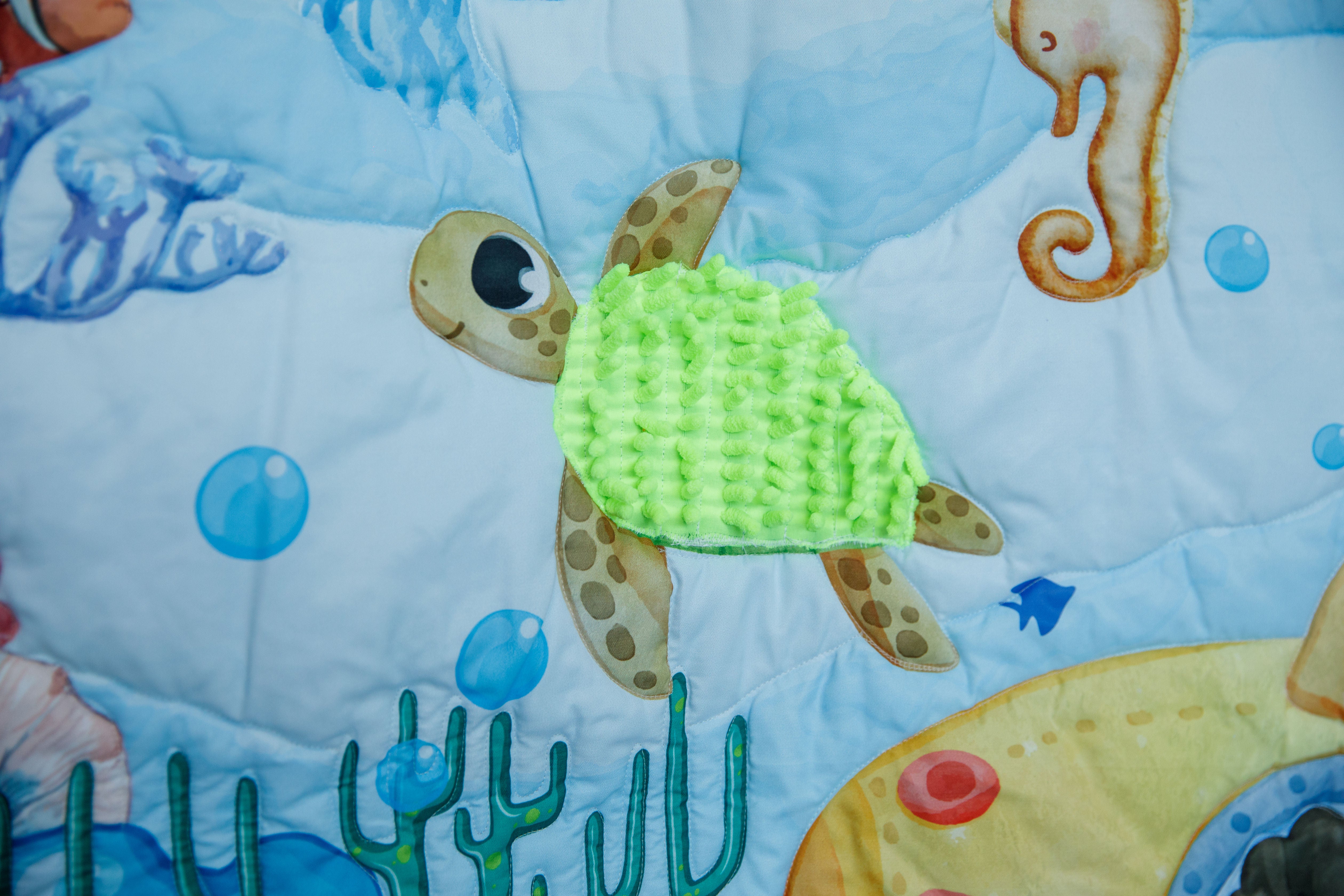 PRE ORDER | Sensory Play Mat with Ocean & Mermaid Theme - 52x72 Inches