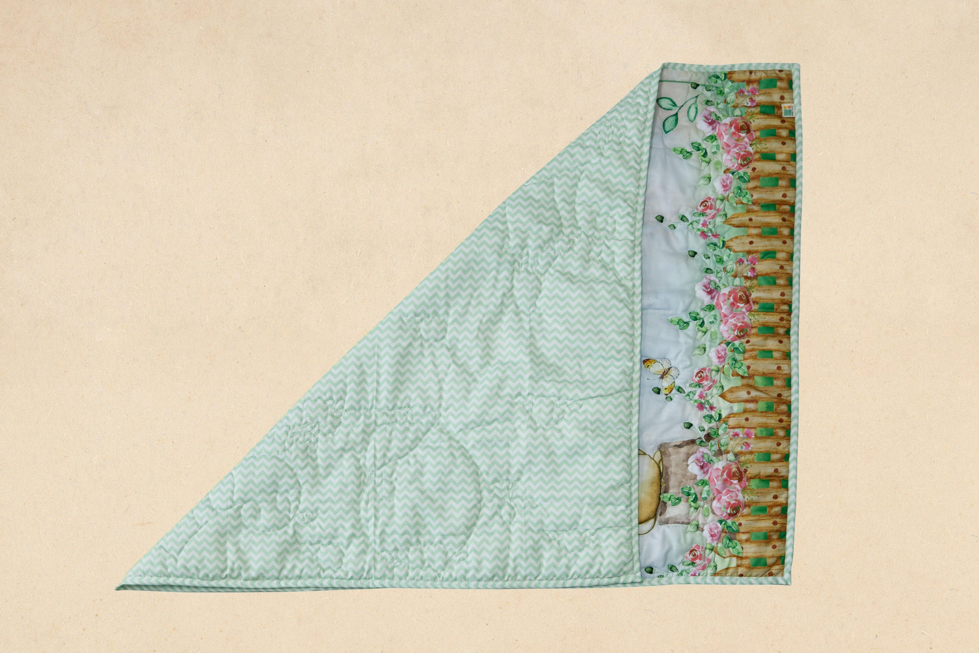 Bouncing Bunny & Birds Baby Quilt