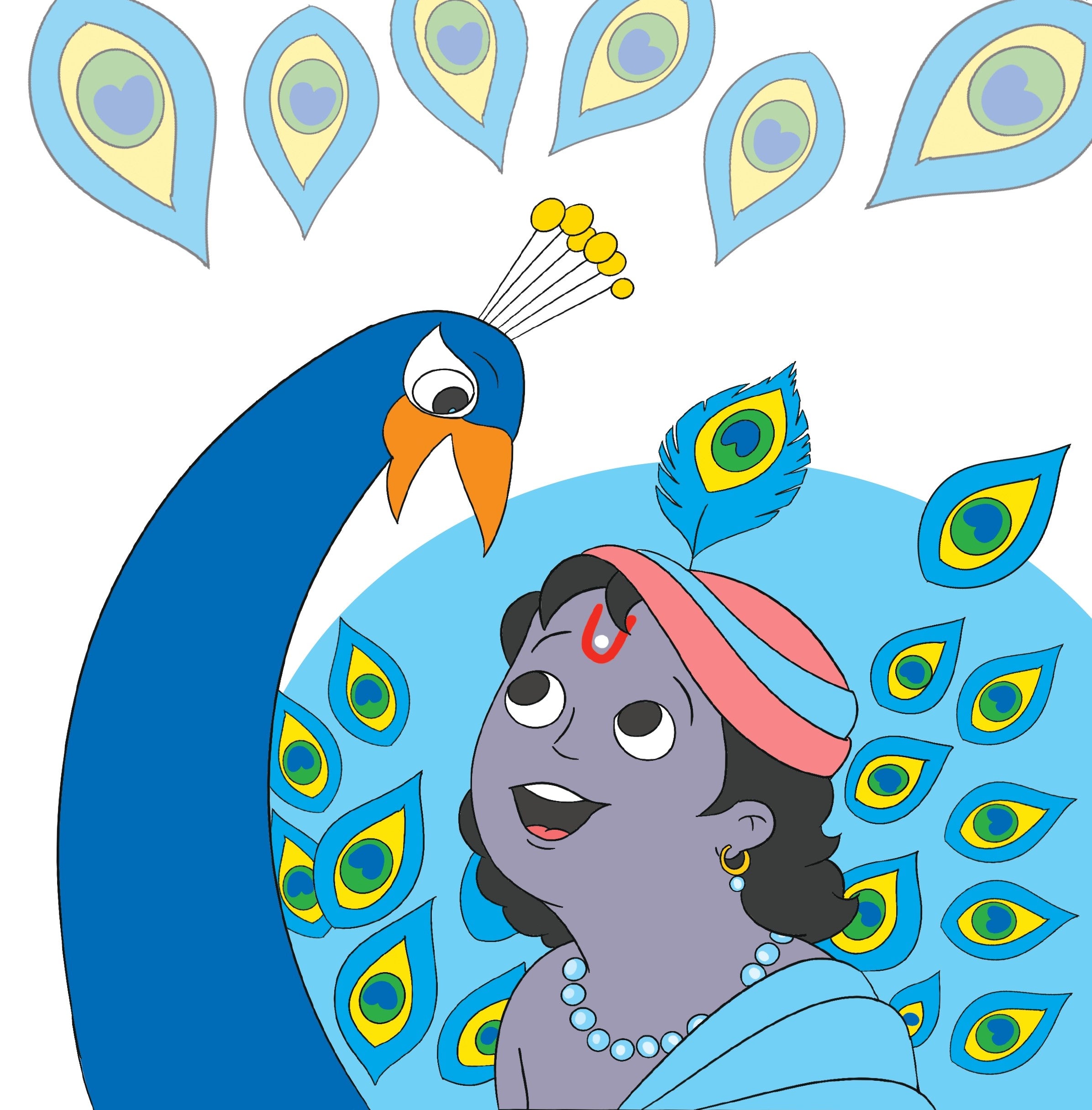 Krishna Helps Me Colour - Picture Book about Colours and Krishna | 2 yrs & above | PreSchool, Toddlers, Early Learning | Indian Mythology | Life of Krishna | Fun Reading Paperback