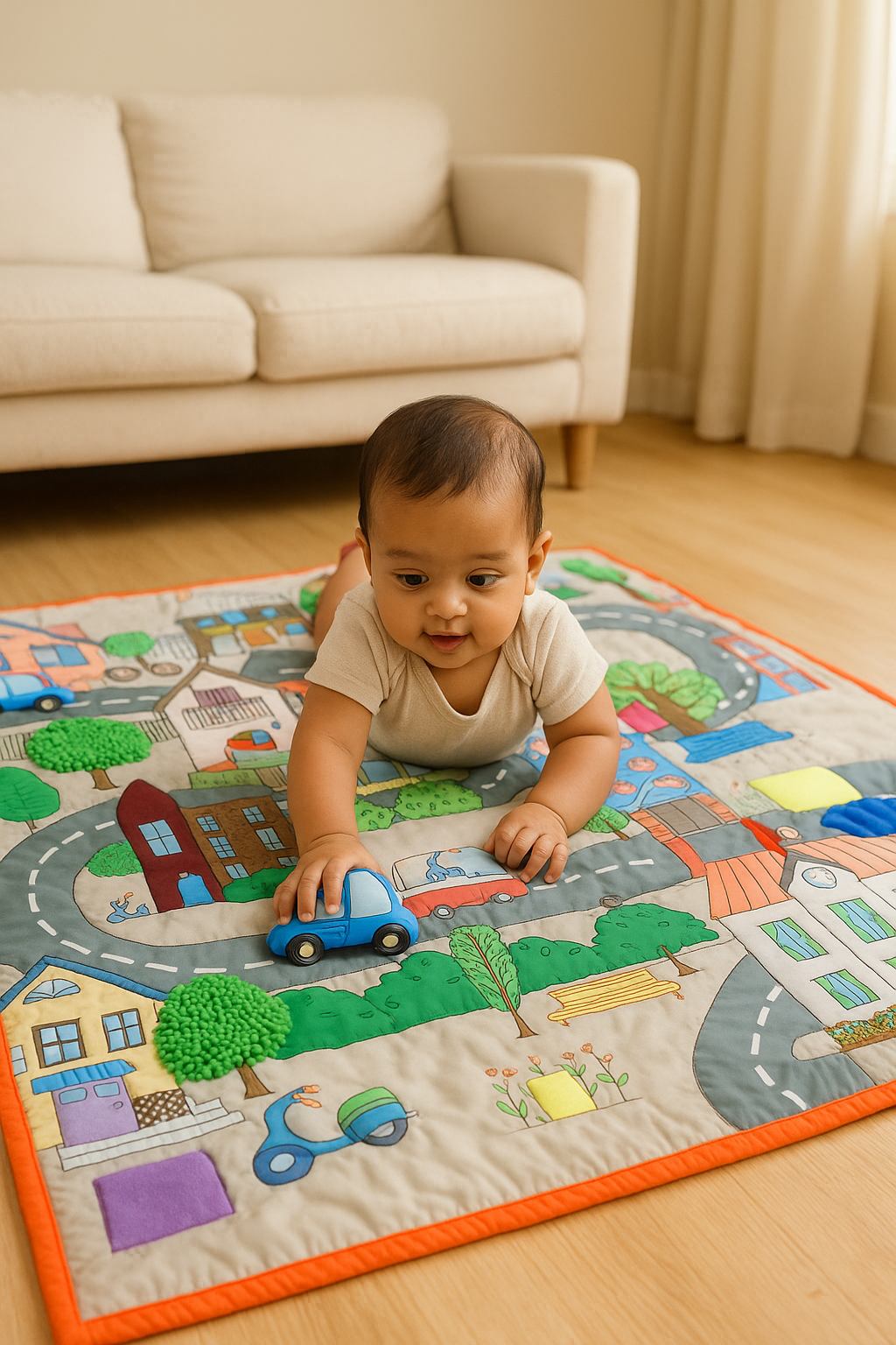 PRE ORDER | Sensory Play Mat in City Theme - 52x72 Inches