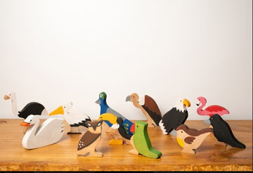 Wooden Birds Toy  | Set of 12