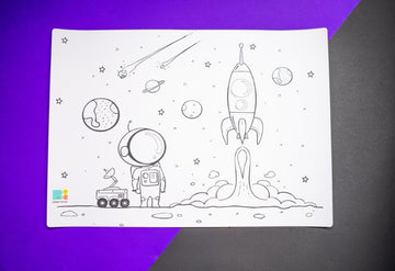 Space Magic | Reusable and Washable Colouring Mat