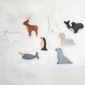 Wooden Winter Animals Toy | Set of 8