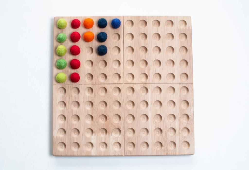 Wooden Hundred board Montessori Toy