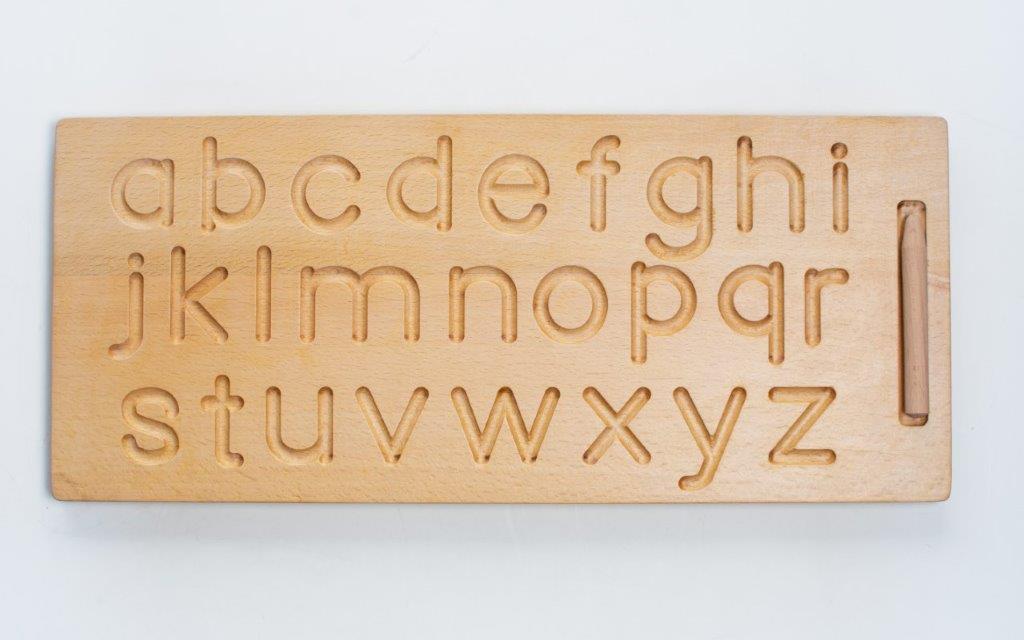 Wooden Alphabet Tracing Board Toy