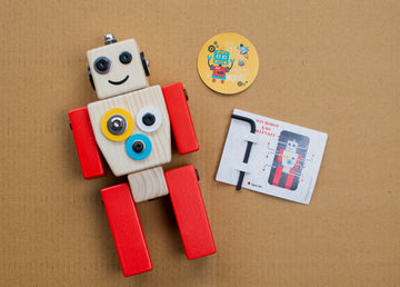 Wooden Robot STEAM Toy | Ollie
