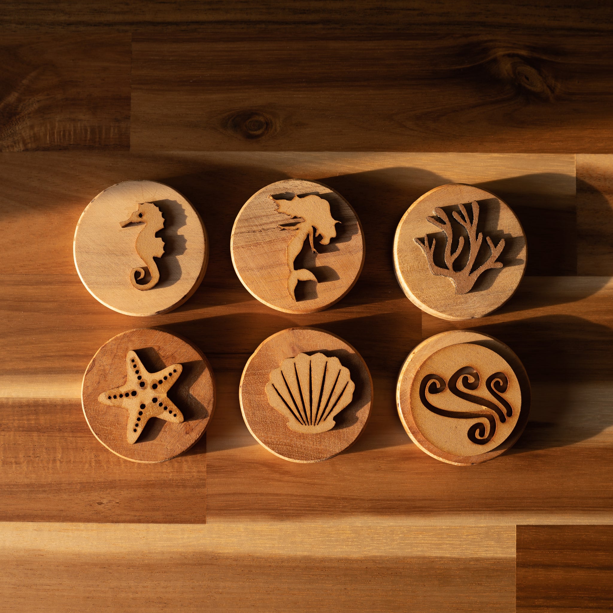 Play Dough Wooden Stamps | Ocean Love
