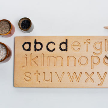 Wooden Alphabet Tracing Board Toy